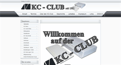 Desktop Screenshot of kcclub.de